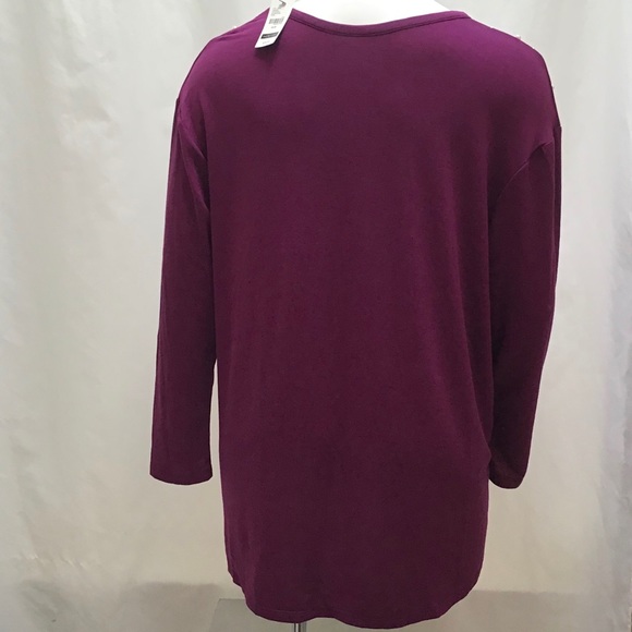 🆕NEW! Faux Pearl Shoulder French Terry Tee - Picture 8 of 14